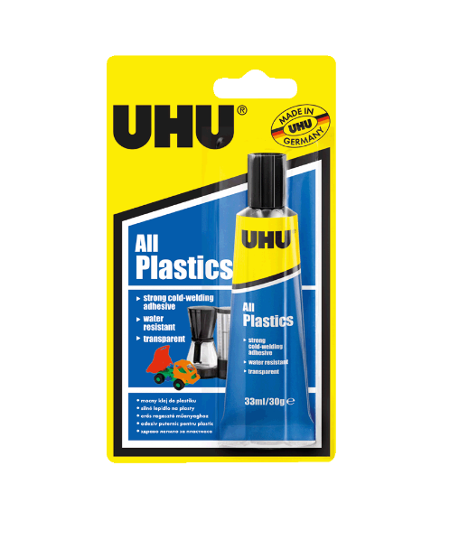 ยู้ฮู(UHU) UHU all plastics ยู้ฮู กาวพิเศษ สำหรับติดพลาสติก 33 มล.  