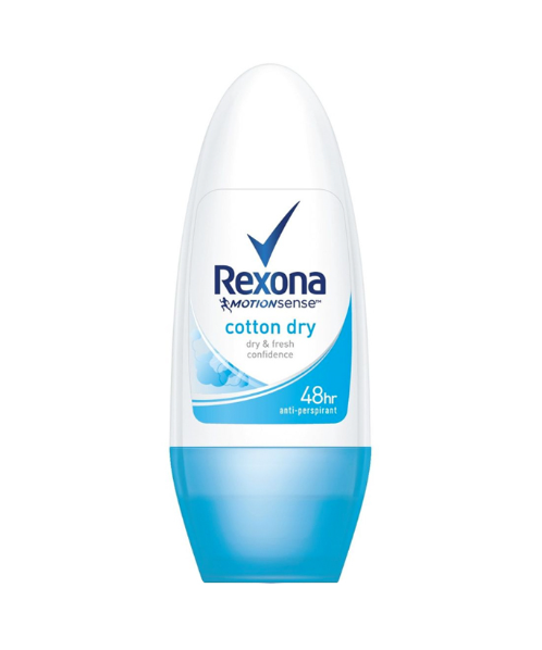 เรโซนา (REXONA) Rexona เรโซนา โรลออน คอตตอน สีฟ้า 50 มล.   