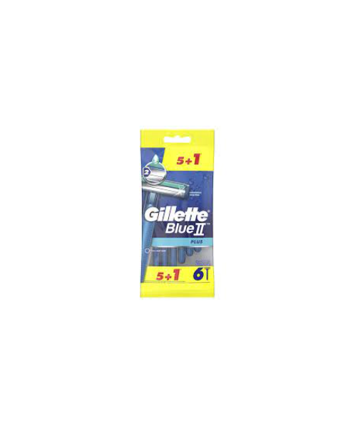ยิลเลตต์ (Gillette) ยิลเลตต์ บลูทู พลัส ใบมีดโกนพร้อมด้าม แพ็ค  5+1ด้าม   