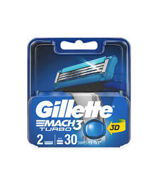 ยิลเลตต์ (Gillette) ยิลเลตต์ มัคทรี เทอร์โบ ใบมีดโกน 2 ชิ้น  - 