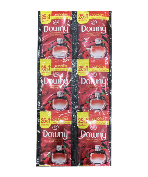 ดาวน์นี่ (Downy) Downy ดาวน์นี่ น้ำยาปรับผ้านุ่ม แบบซอง กลิ่น ดาวน์นี่ แพชชั่น ขนาด 25 มล.X แพ็ค 24 ซอง  