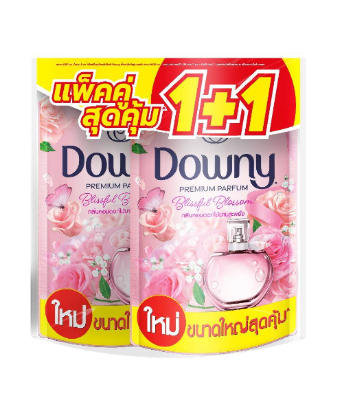 ดาวน์นี่ (Downy) Downy ดาวน์นี่ น้ำยาปรับผ้านุ่ม พรีเมียม เพอร์ฟูม  1 ลิตร กลิ่น หอมดอกไม้บานสะพรั่ง แพ็ค 1+1   