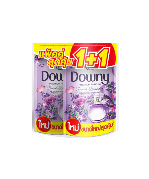 ดาวน์นี่ (Downy) Downy ดาวน์นี่ น้ำยาปรับผ้านุ่ม พรีเมียม เพอร์ฟูม  1 ลิตร กลิ่น สวนลาเวนเดอร์ฝรั่งเศส แพ็ค 1+1  