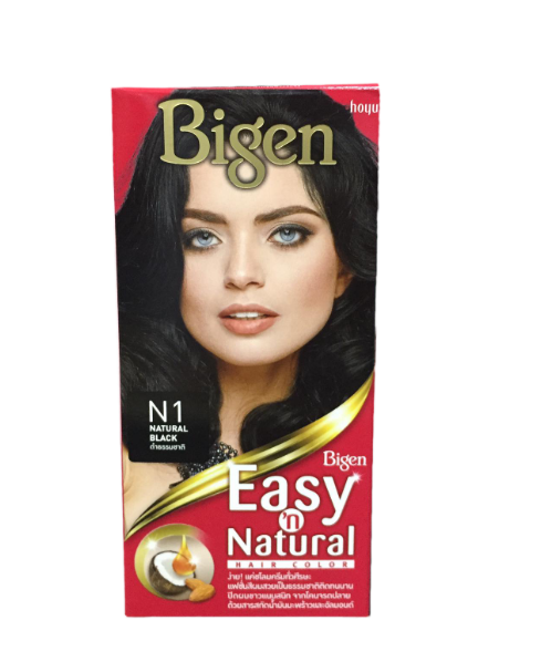 บีเง็น(Bigen) Bigen บีเง็น อีซี่ส์ แอนด์ เนเชอรัล ผลิตภัณฑ์เปลี่ยนสีผม N1 ดำธรรมชาติ  