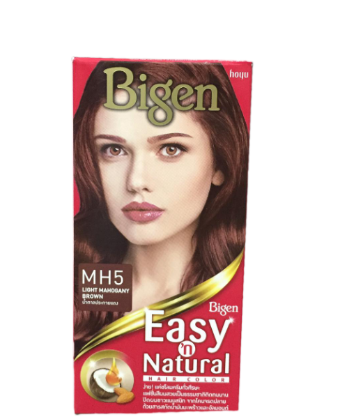 บีเง็น(Bigen) Bigen บีเง็น อีซี่ส์ แอนด์ เนเชอรัล ผลิตภัณฑ์เปลี่ยนสีผม MH5 น้ำตาลประกายแดง  