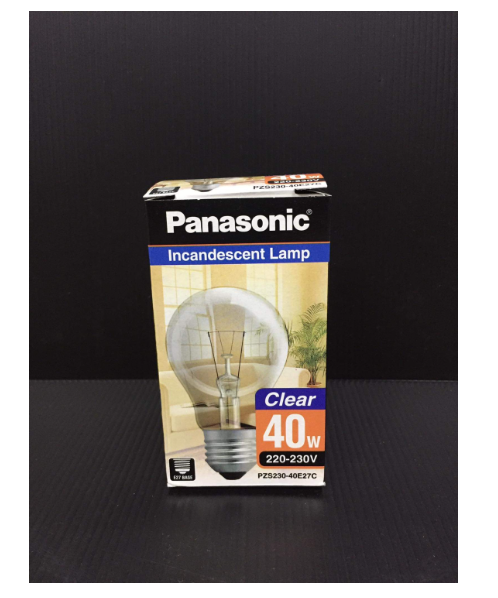 พานาโซนิค (Panasonic) PANASONIC หลอดใสขั้วเกลียว รุ่น PZS230- E27C แสงวอร์มไวท์ ขนาด 40  วัตต์  