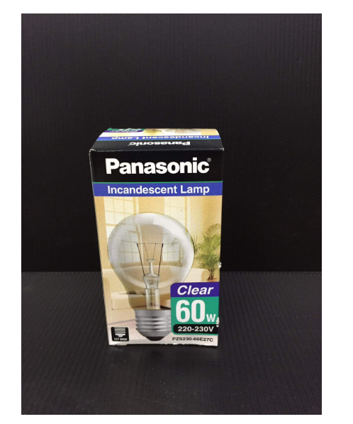 พานาโซนิค (Panasonic) PANASONIC พานาโซนิค หลอดใส ขั้วเกลียว รุ่น PZS230- E27C แสงวอร์มไวท์ ขนาด  60  วัตต์  