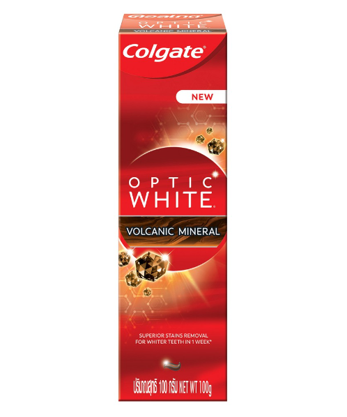 คอลเกต (Colgate) Colgate คอลเกต ยาสีฟัน อ๊อฟติค ไวท์ โวลคานิค มิเนอรัล 100 กรัม   