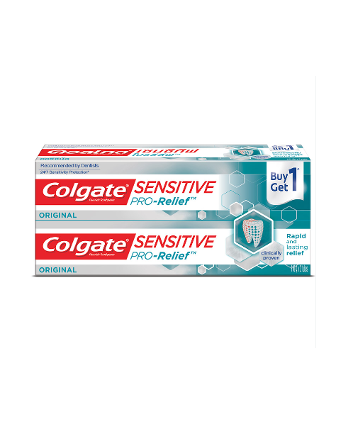 คอลเกต (Colgate) Colgate คอลเกต ยาสีฟัน สูตรเซนซิทีฟ โปรรีลีฟ 110 กรัม x 2 หลอด  