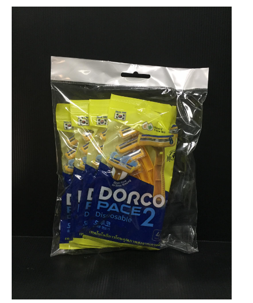 ดอรโค(DORCO) Dorco ดอร์โค ด้ามมีดโกน ใช้แล้วทิ้ง เพซ 2 รุ่น 2 ใบมีด (4 ชิ้น) (แพ็ค 4 ห่อ)   