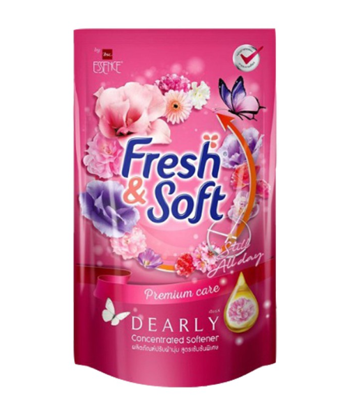 เฟรช & ซอฟท์ (Fresh & Soft ) Fresh & Soft เฟรช & ซอฟท์ พรีเมี่ยมแคร์ น้ำยาปรับผ้านุ่ม สูตรเข้มข้นพิเศษ เดียร์ ลี่ 500 มล.  