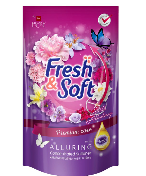 เฟรช & ซอฟท์ (Fresh & Soft ) Fresh & Soft เฟรช & ซอฟท์ พรีเมี่ยมแคร์ น้ำยาปรับผ้านุ่ม สูตรเข้มข้นพิเศษ อัลรัวลิ่ง 500 มล  