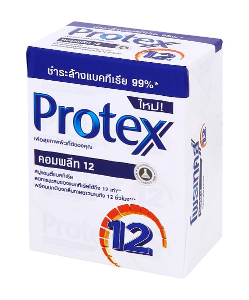 โพรเทคส์ (Protex) โพรเทคส์ สบู่ก้อน คอมพลีท 12  65 กรัม ( แพ็ค 4 ก้อน)   