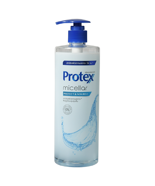 โพรเทคส์ (Protex) โพรเทคส์ ครีมอาบน้ำ ไมเซล่า โพรเทค แอนด์ นูริช 475 มล.  