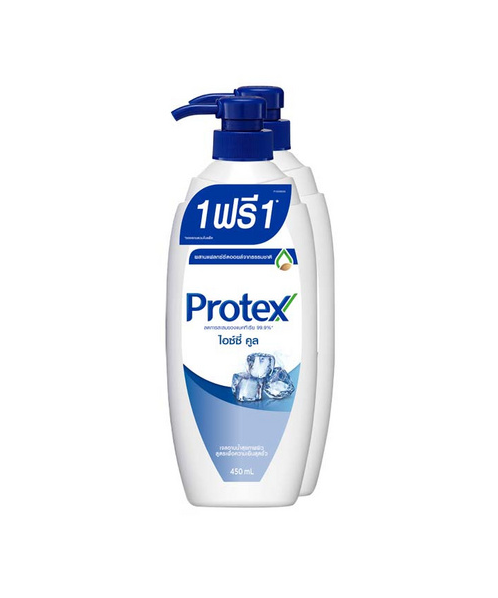 โพรเทคส์ (Protex) โพรเทคส์ ครีมอาบน้ำ ไอซี่คูล 450 มล. (แพ็ค 2 ขวด)  