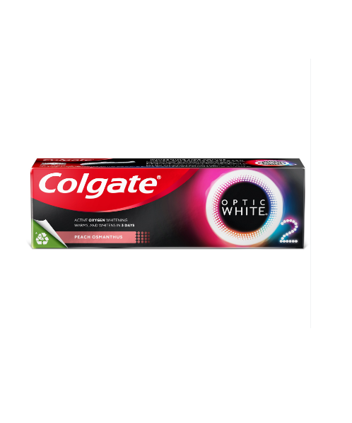 คอลเกต (Colgate) Colgate คอลเกต ยาสีฟัน อ๊อพติค ไวท์ โอทู พีช ออสแมนทัส 85 กรัม   