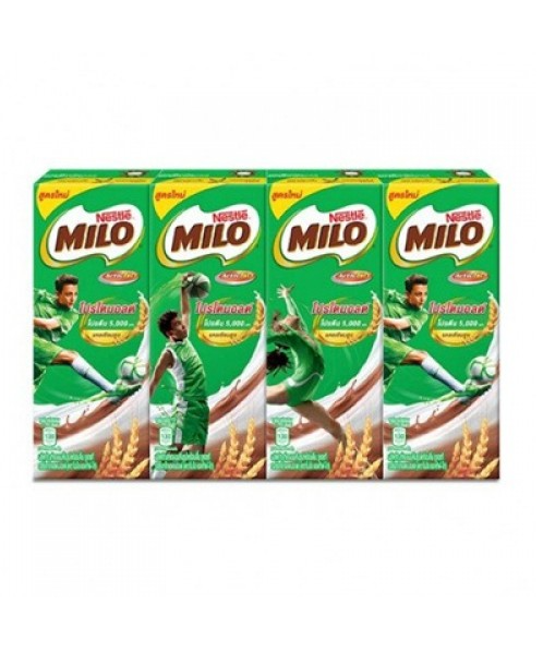 ไมโล (Milo) ไมโล แอคทีฟ-โก เครื่องดื่มช็อกโกแลตมอลต์ยูเอชที 180 มล. แพ็ค 4   