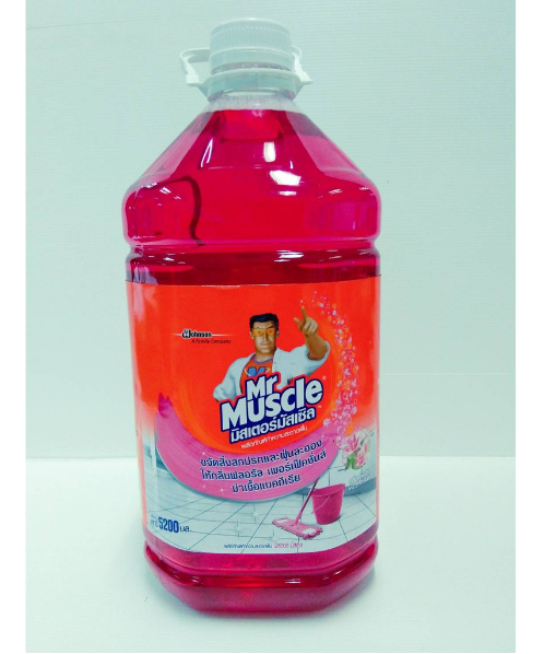  มิสเตอร์มัสเซิล (Mr.Muscle) มิสเตอร์มัสเซิล ผลิตภัณฑ์ทำความสะอาดพื้นสีชมพูกลิ่น ฟลอรัลเพอร์เฟ็คชั่นส์ 5200มล.  