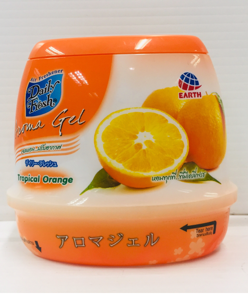 เดลี่ เฟรซ (Daily Fresh) เดลี่เฟรช อโรมาเจล น้ำหอมปรับอากาศสไตล์ใหม่ กลิ่น Tropical Orange 200 กรัม  