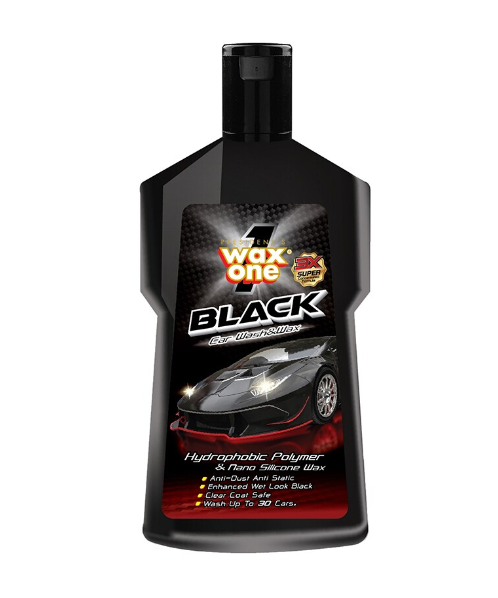 แว็กซ์วัน(wax one) Wax one แว็กซ์วัน แบล็ค คาร์วอชแอนด์แว็กซ์ แชมพูล้างรถ สำหรับรถสีดำและสีเข้ม 650 มล.   