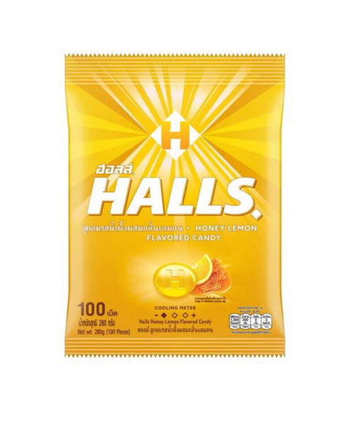ฮอลล์(halls) Halls ฮอลล์ ลูกอม  แพ็ค 100 เม็ด  