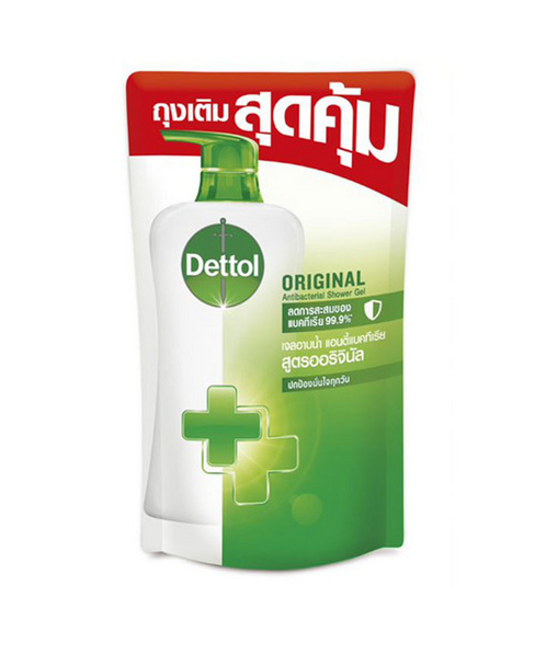 เดทตอล (Dettol) Dettol เดทตอล เจลอาบน้ำ สูตร ออริจินัล  ชนิดถุงเติม 400 กรัม  