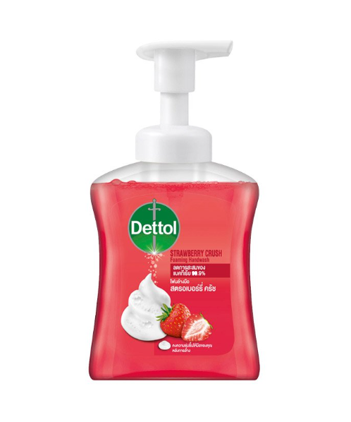เดทตอล (Dettol) Dettol เดทตอล โฟมล้างมือ สตรอว์เบอร์รี่ ครัช 250 มล.   