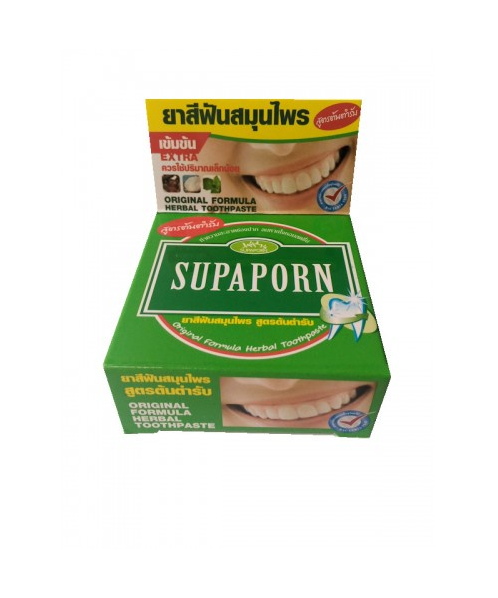 สุภาภรณ์ (Supaporn) สุภาภรณ์ ยาสีฟันสมุนไพร สูตรต้นตำรับ 25 กรัม  