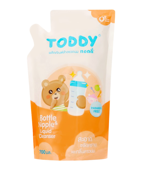 ทอดดี้(Toddy)  Toddy ทอดดี้ ผลิตภัณฑ์ล้างขวดนม 700 มล.   