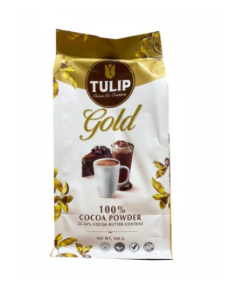 ทิวลิป(TULIP) ทิวลิปโกลด์ เครื่องดื่มโกโก้ ชนิดไขมันโกโก้ 22-24%  500 กรัม  - 