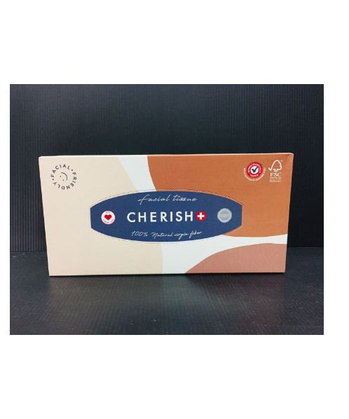 เชอริช(Cherish) Cherish Facial Tissue เชอริช เฟเชียล ทิชชู่ พรีเมียม  กระดาษเช็ดหน้า 150 แผ่น    