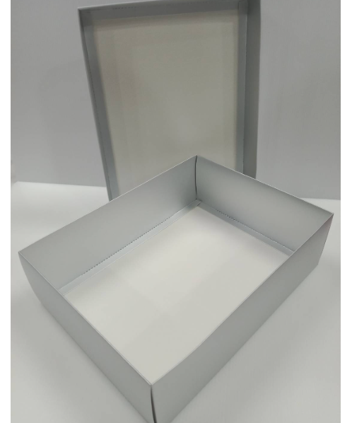 เอ็ม.ที.เฟเวอร์กิ๊ฟ กล่องของขวัญฝาทึบสีเงิน ไซส์ L ขนาด 31x23x10 ซม.  