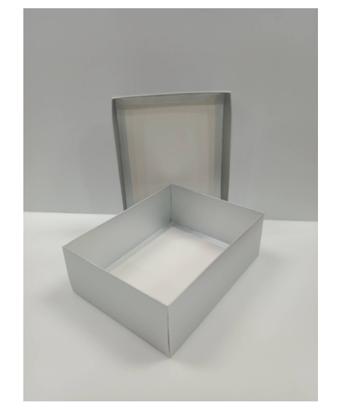 เอ็ม.ที.เฟเวอร์กิ๊ฟ กล่องของขวัญฝาทึบสีเงิน ไซส์ M ขนาด 22.5x17x8 ซม.  