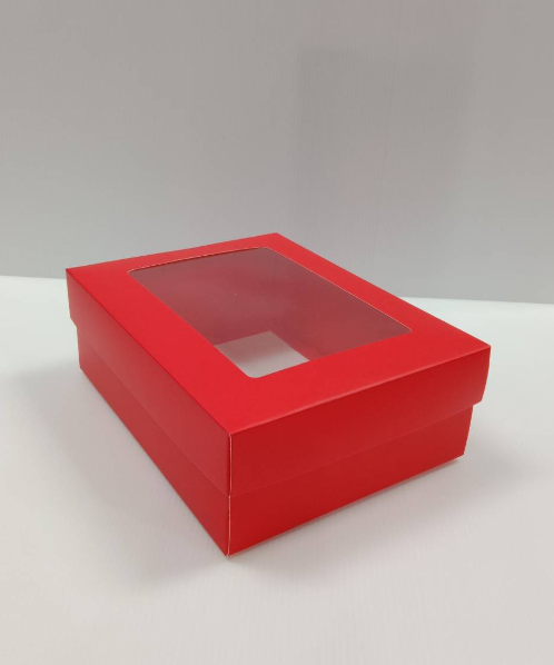เอ็ม.ที.เฟเวอร์กิ๊ฟ กล่องของขวัญสีแดง(มีหน้าต่าง) ไซส์ M ขนาด 17.2x22.3x7.7 ซม.  