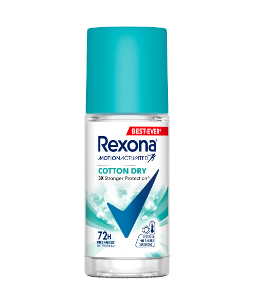 เรโซนา (REXONA) Rexona เรโซนา โรลออนระงับกลิ่นกาย คอตตอน ดราย 45 มล.  