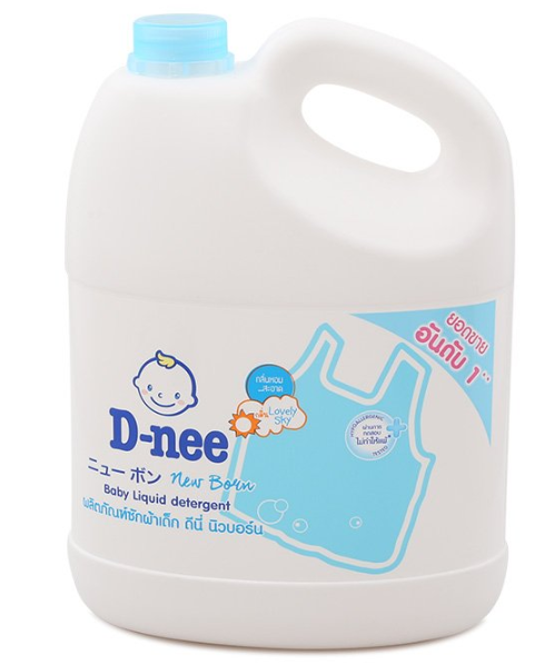 ดีนี่ (D-Nee) ดินี่ นิวบอร์น ผลิตภัณฑ์ซักผ้าเด็ก กลิ่นเลิฟลี่ สกาย 3000 มล.  