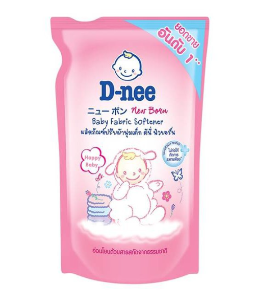 ดีนี่ (D-Nee) ดีนี่ นิวบอร์น ผลิตภัณฑ์ปรับผ้านุ่มเด็ก กลิ่นแฮปปี้ เบบี้ ชนิดเติม 600มล.  