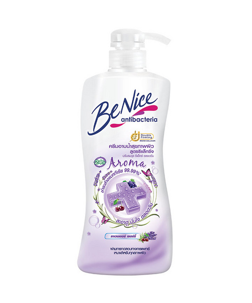 บีไนซ์ (BeNice) บีไนซ์ ครีมอาบน้ำ เอ็นเนอร์จีลาเวนเดอร์เชอร์รี่ 450 มล.  