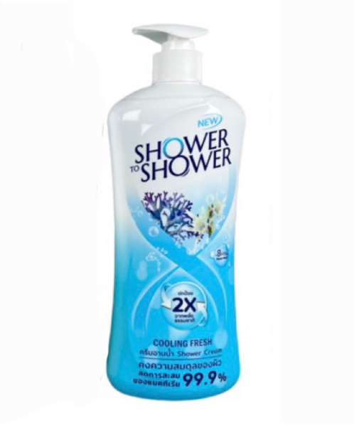 ชาวเวอร์ ทู ชาวเวอร์(Shower To Shower) Shower To Shower ชาวเวอร์ ทู ชาวเวอร์ คลูลิ่ง เฟรช ครีมอาบน้ำ 450 มล.  