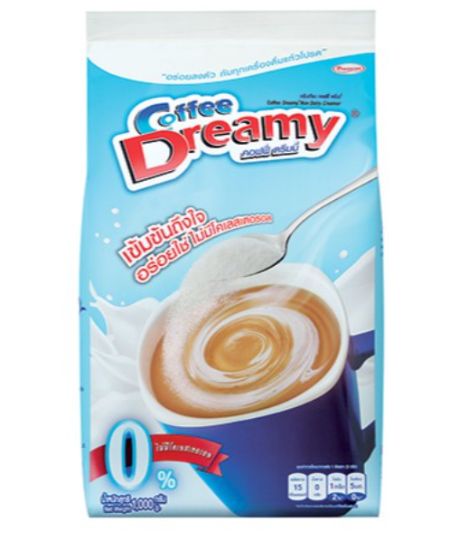คอฟฟี่ดรีมมี่ (Coffee Dreamy )   ครีมเทียม คอฟฟี่ ดรีมมี่ ไขมัน 0% ขนาด 1000 กรัม (8854729500028) - 