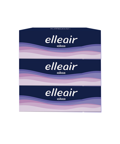 เอลิแอล (ELLEAIR) เอลิแอล กระดาษทิชชู เอลิแอล พรีเมี่ยม คอตตอนนี่ 140+20 แผ่น (แพ็ค 3 กล่อง)   