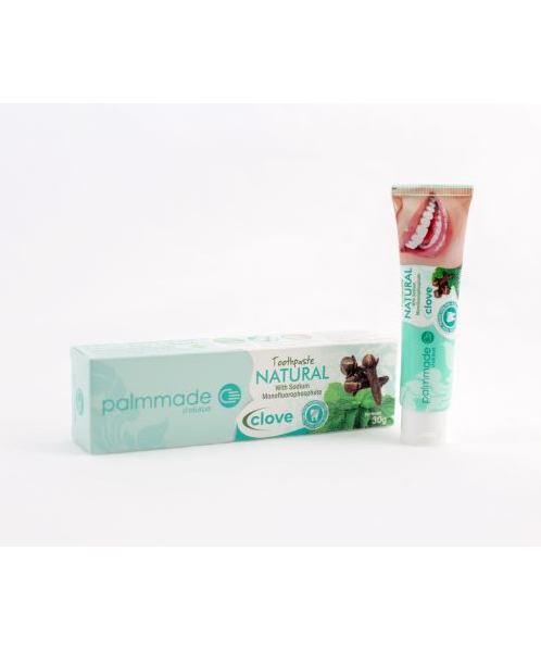 ปาล์มเมด(Palmmade) ปาล์มเมด ยาสีฟัน สูตรต้นตำรับ สมุนไพรธรรมชาติสกัด กานพลู  30 กรัม   
