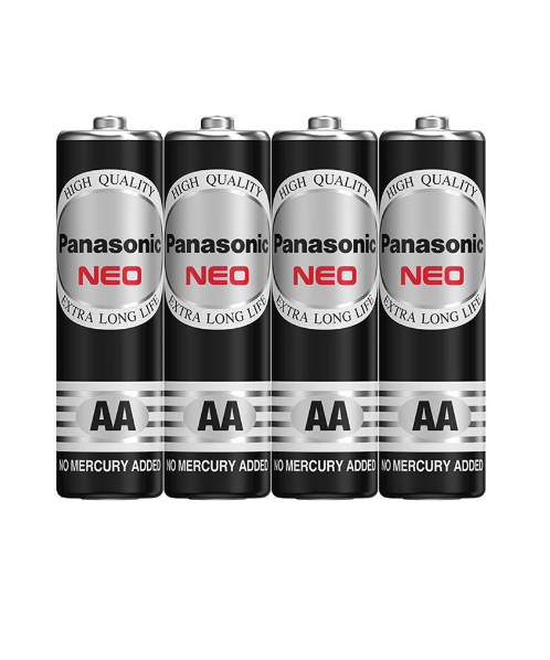 พานาโซนิค (Panasonic) Panasonic พานาโซนิคโซนิค ถ่านดำ AA แพค 4 ก้อน   