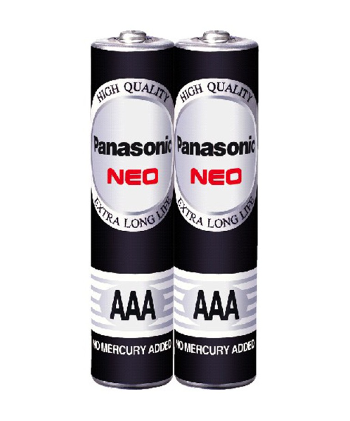 พานาโซนิค (Panasonic) PANASONIC NEO 1.5V AAA Battery ถ่านแมงกานีส แพ็คละ 2 ก้อน   