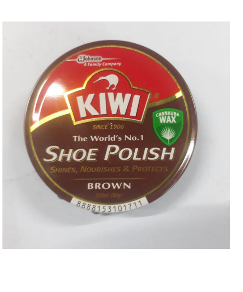 กี่วี่(kiwi) KIWI กีวี ขี้ผึ้งขัดรองเท้า สีน้ำตาล 80 กรัม  