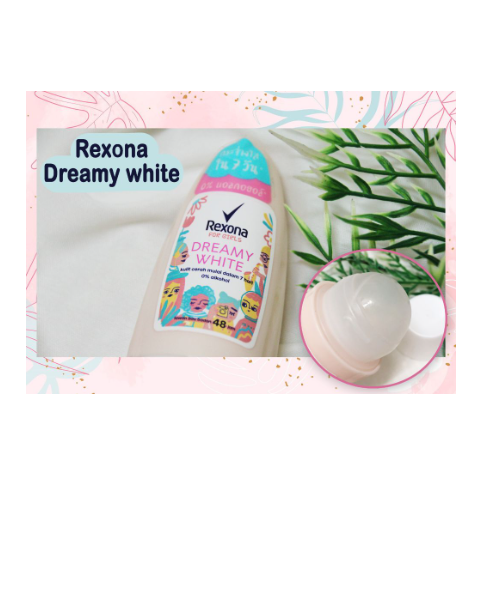 เรโซนา (REXONA) เรโซนา ดรีมมี่ ไวท์ ผลิตภัณฑ์ระงับกลิ่นกาย (สีชมพู) 40 มล.   
