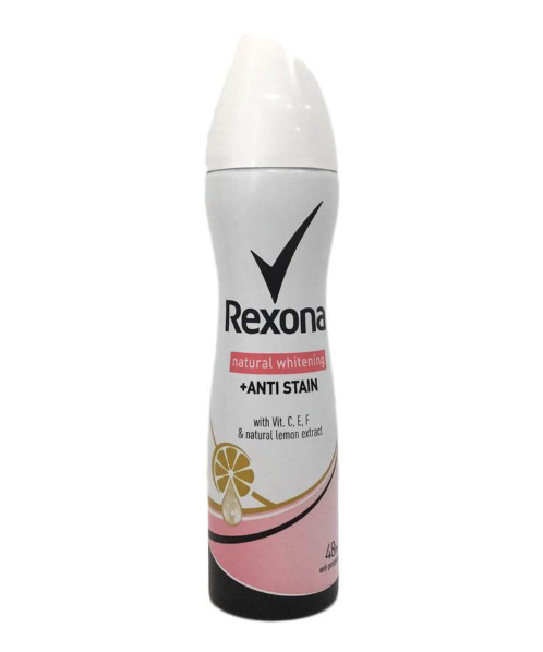 เรโซนา (REXONA) เรโซนา แอดวานซ์ ไบร์ทเทนนิ่ง + แอนตี้สเตน สเปรย์ลดเหงื่อพร้อมระงับกลิ่นกาย 150มล.   