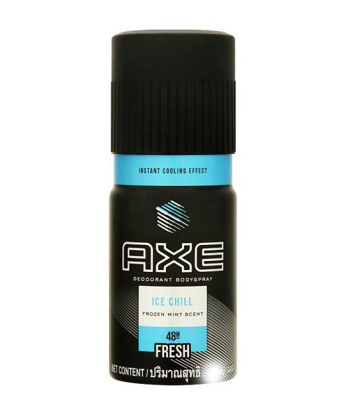 แอ๊กซ์ (AXE) AXE แอ๊กซ์ ไอซ์ ชิล สเปรย์น้ำหอมระงับกลิ่นกาย กลิ่นโฟรเซ่น มิ้นท์ 150 มล.  