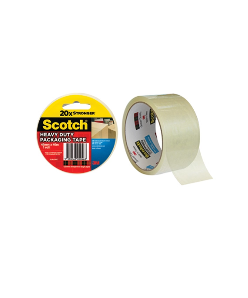 สก๊อต (Scotch) Scotch สก๊อตช์ เทปปิดกล่อง Heavy Duty Packing Tape ขนาด 48 มม. x 40 ม.   