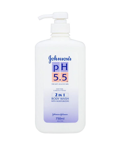  จอห์นสัน (Johnson) Johnson's จอห์นสัน ครีมอาบน้ำพีเอช 5.5 ทูอินวันวิทมอยเจอร์ไรเซอร์ 750 มล.  